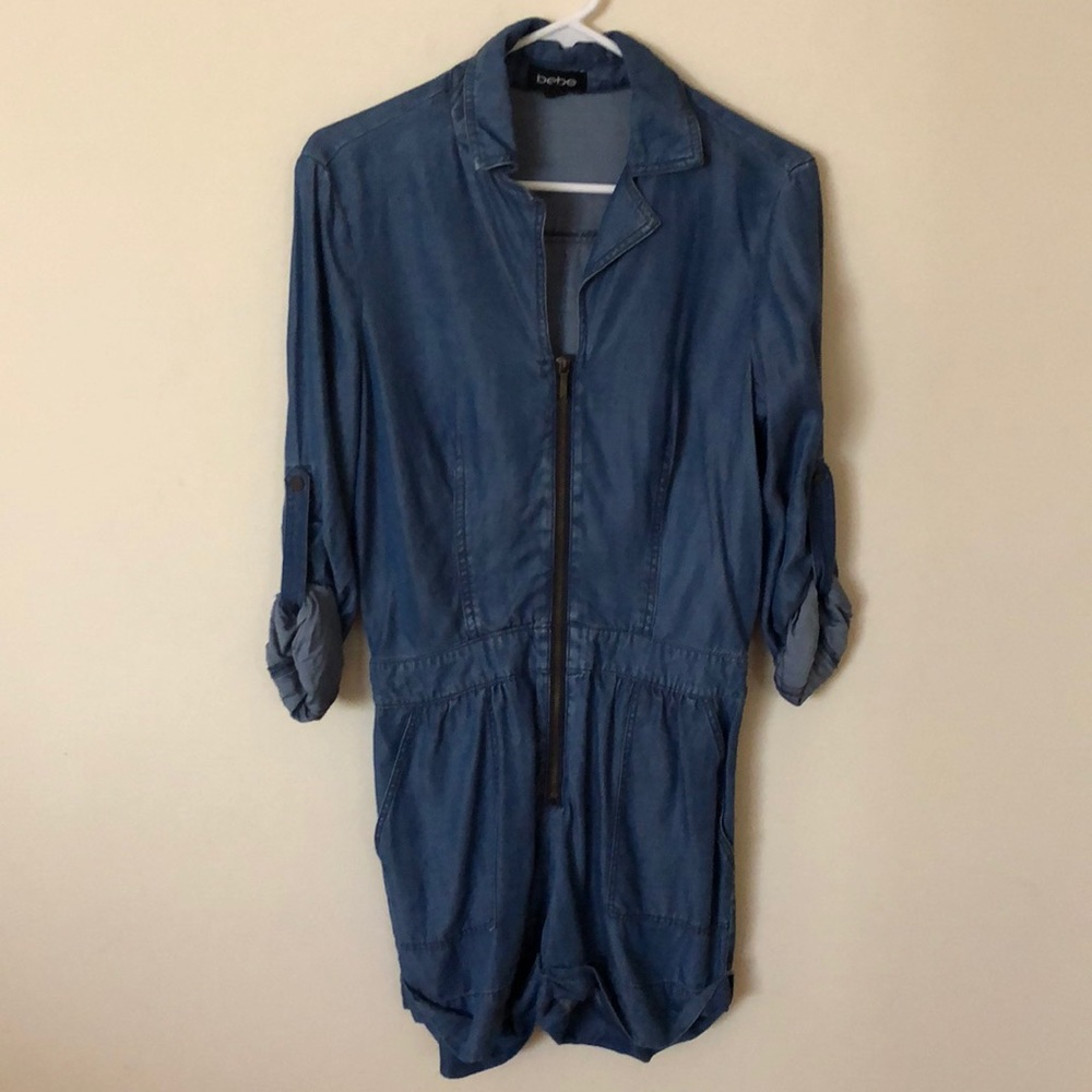 Jean Romper w/front zipper